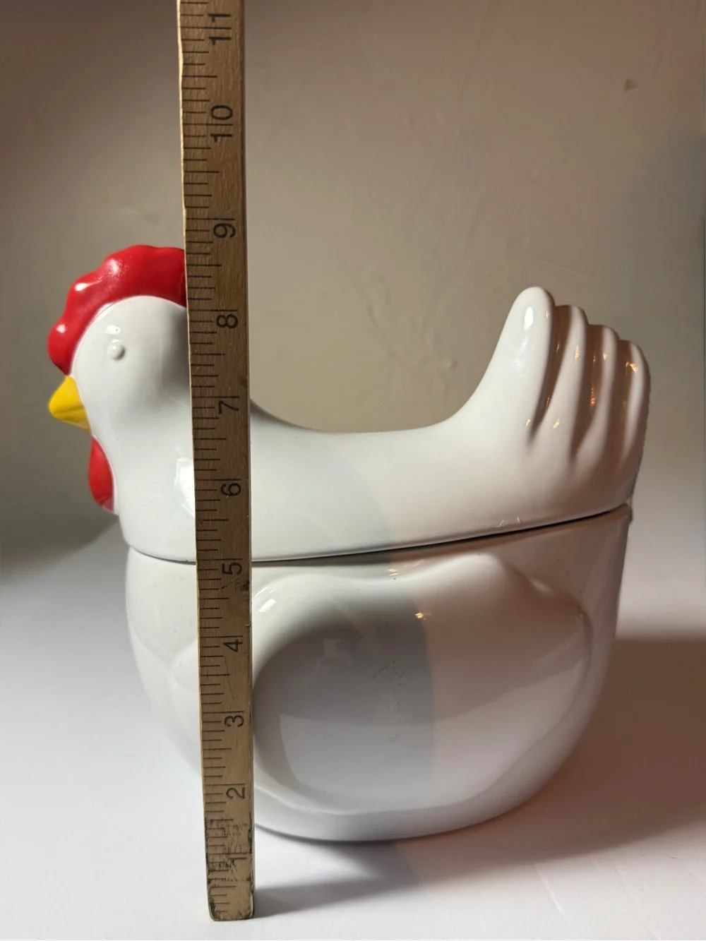 NWT Food Network Stoneware Chicken Cookie Jar 10” - Picture 5 of 7